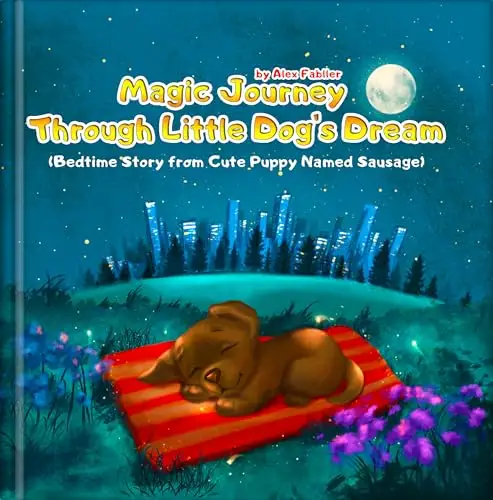 Magic Journey Through Little Dog's Dream | : Five Minute Bedtime Stories for Children Ages 3-5. Puppy Children's Book.
