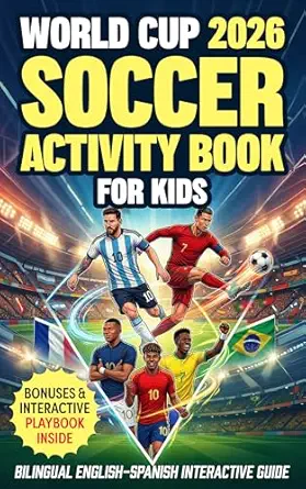 World Cup 2026 Soccer Activity Book for Kids