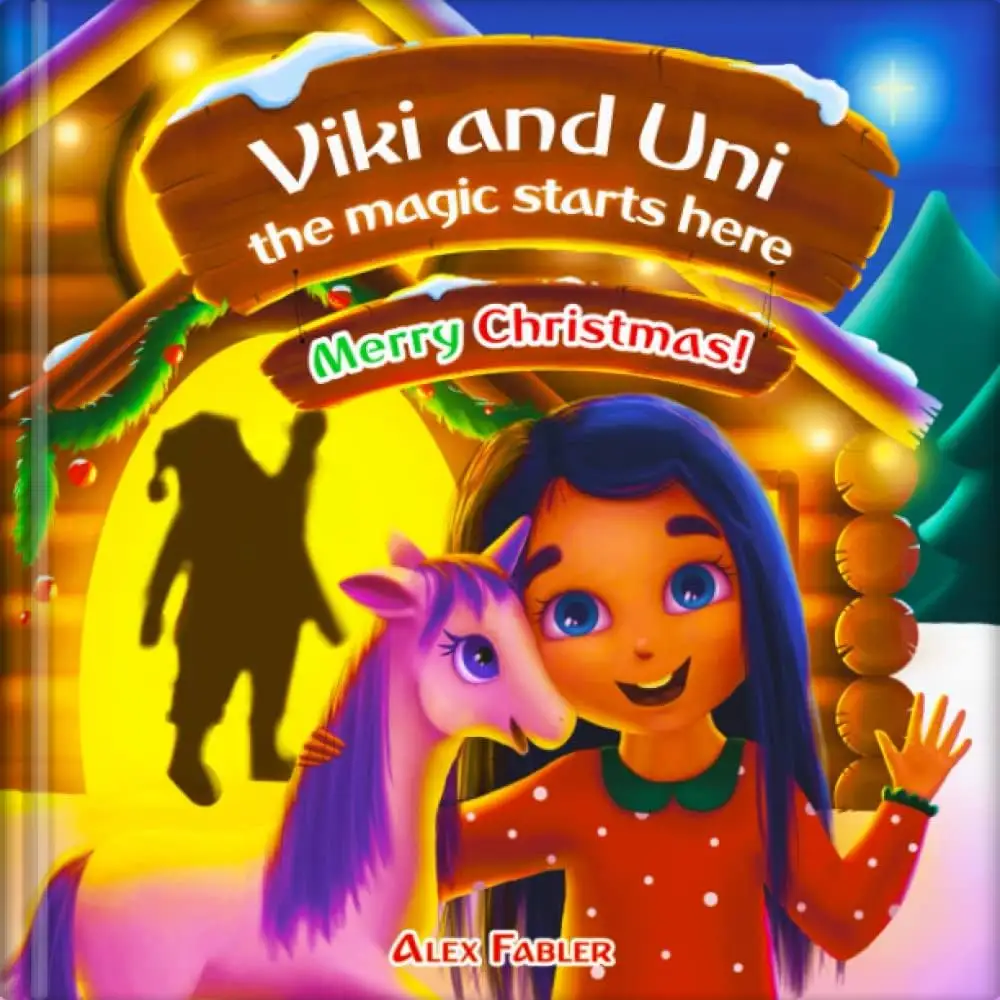 Viki and Uni: The magic starts here! Merry Christmas!: Christmas unicorn baby picture book for girls age 4-8 with gorgeous pictures and coloring pages